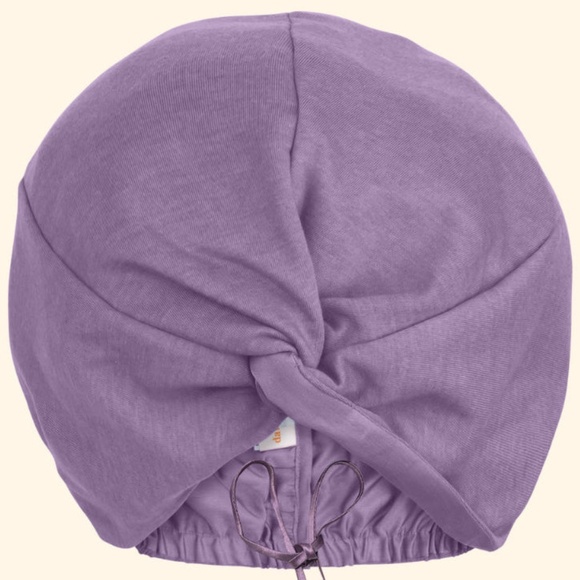Damn Gina! Australia Silk Lined Sleep Cap / Hair Wrap in Lilac NWOT - Picture 2 of 5